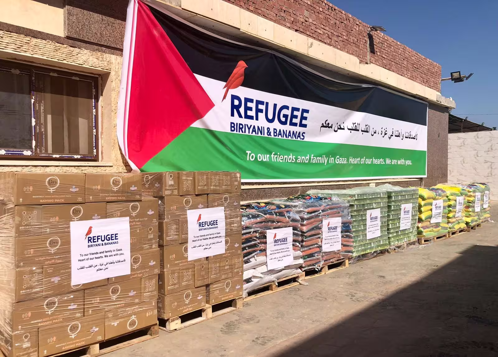 RBB – Preparing to send trucks of aid from Cairo